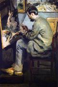 Pierre-Auguste Renoir Portrait of Jean-Frederic Bazille oil painting artist
